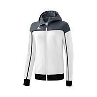 CHANGE by erima Training Jacket with hood - Women - white/slate grey/black
