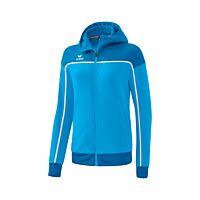 CHANGE by erima Training Jacket with hood - Women - curacao/mykonos/white