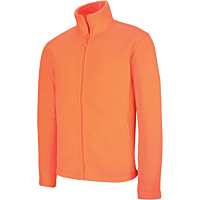 Men's Zip fleece Jacket Kariban K911-Orange-Fluo