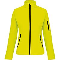 Veste softshell femme - jaune fluorescent