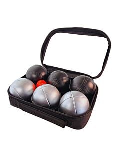 2 P&eacute;tanque triplets with bag and jack - Grey Stripe Z + Black Stripe 3