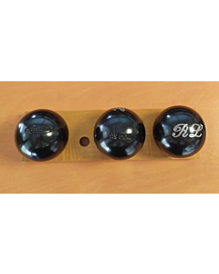 OBUT BOULE NOIRE CX Cou Lisse - 74mm - 680g - gravée RL