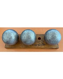 OBUT BOULE NOIRE CX Cou Striée - 75mm - 690g - 1 - gravée F.M