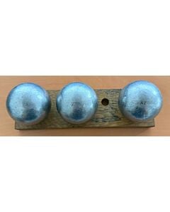 LA BOULE BLEUE "Prestige Inox 110" - 74mm - 730g - gravée AT