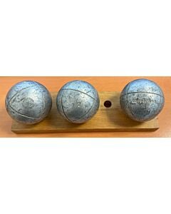 LA BOULE BLEUE "Prestige Inox 110" - 75mm - 700g - Z1 - gravée Chloé/Max
