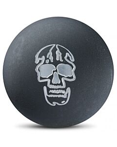 3 Petanque balls with bag - Smooth pattern black
