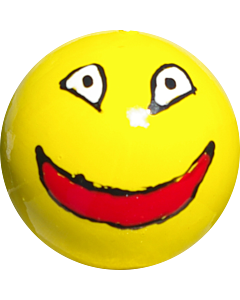 Jack boxwood Smiley yellow open mouth hand painted