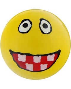Boxwood jack Smiley yellow hand-painted teeth apart
