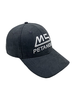 MS Pétanque Suede Cap Grey and White
