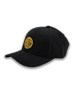 Black cap with vintage mustard logo