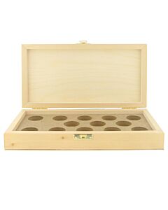 Boxed set of 13 light wood jacks