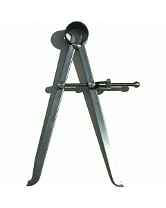 Precision compass in polished steel