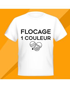 One color flocking (size up to 625 cm2)