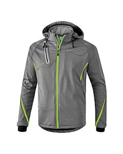 Softshell Jacket Function - Kids - grey marl/green gecko