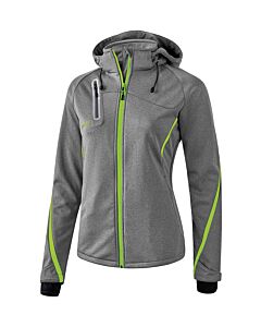 Softshell Jacket Function - Women - grey marl/green gecko