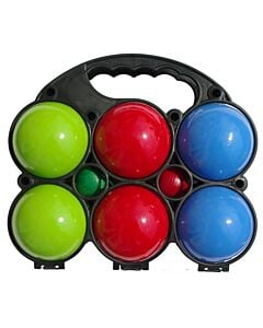 Set of 6 painted wooden balls
