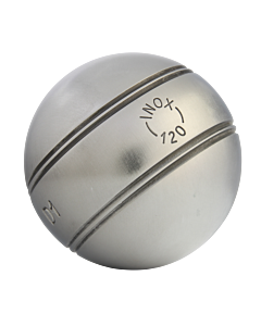 LA BOULE BLEUE "Inox 120" - 72mm - 680gr - strie A2
