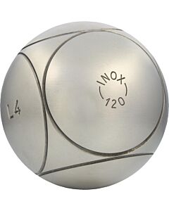 LA BOULE BLEUE "Inox 120" – 74mm - 700gr - strie ROF