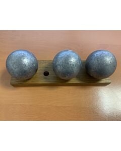 LA BOULE BLEUE "Prestige Inox 110" - 74mm - 680g - gravé NOEL BERT