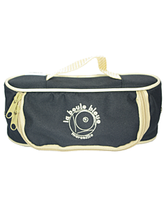 The Blue Ball Horizontal Nylon Bicolor Satchel