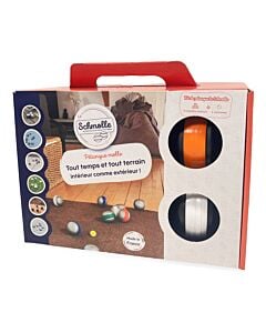 La Schmolle - All Terrain Pétanque Balls - Orange/White