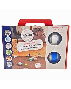 La Schmolle - All Terrain Pétanque Balls - Blue/White