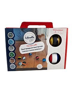 La Schmolle - All-terrain petanque balls - Tricolor/Yellow