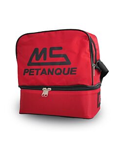 MS Petanque red bag for 6 petanque balls