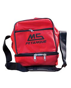 MS Petanque red bag for 3 petanque balls