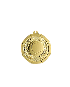 Petanque ball medal with tricolour ribbon, 5cm