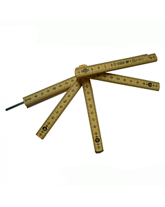Fiberglass folding ruler with pull cord
