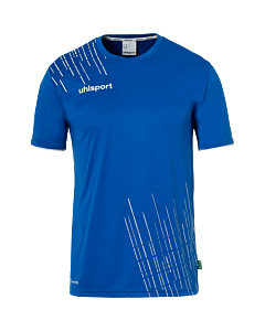 Maillot manches courtes Score 26 - Azur/blanc - Enfant