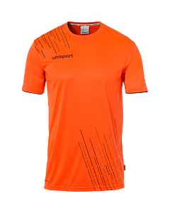 Maillot manches courtes Score 26 - Orange Fluo/noir - Enfant