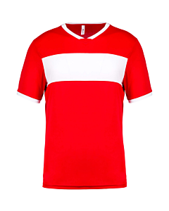 Short-sleeved jersey - kids - sporty red/white