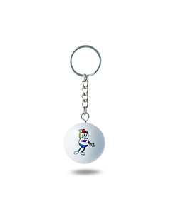 Obut White Key Ring BouleObutus