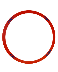 Obut lot de 10 cercles de pétanque rigides rouges