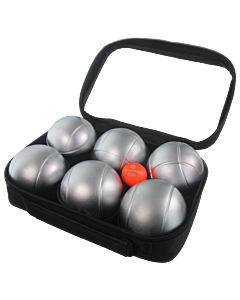 SACOZ6 Pack No. 3 - 2 Pétanque triplets with bag and jack - Grey Strie 1 + Grey Strie P