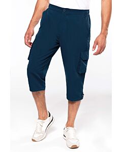 Cropped leisure pants - mixte - navy