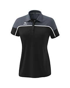 CHANGE by erima polo-shirt - Women - black grey/slate grey/white