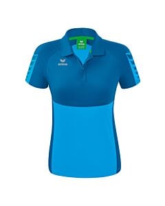 Six Wings Polo-shirt - Women - curaçao/mykonos