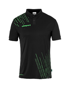 Polo manches courtes Score 26 - Noir/vert Fluo - Enfant