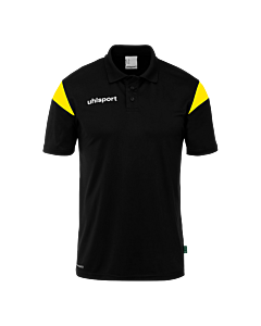 Polo manches courtes Squad 27 - Noir/jaune Citron - Enfant