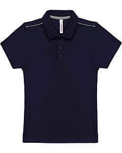 Short-sleeved polo shirt - kids - navy