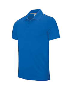 Short-sleeved polo shirt - kids - sporty royal blue