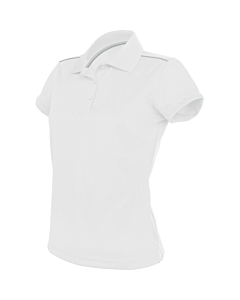 Short-sleeved polo shirt - ladies - white