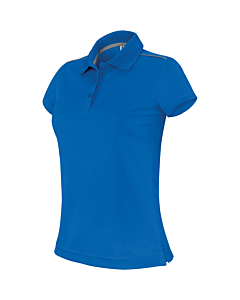 Short-sleeved polo shirt - ladies - sporty royal blue