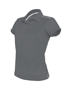 Short-sleeved polo shirt - ladies - sporty grey