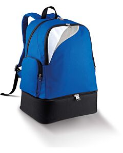 Back pack black with a bottom pouch