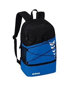 SIX WINGS Sports Bag with Bottom Compartment - blue/black