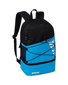 SIX WINGS Sports Bag with Bottom Compartment - curacao/black
